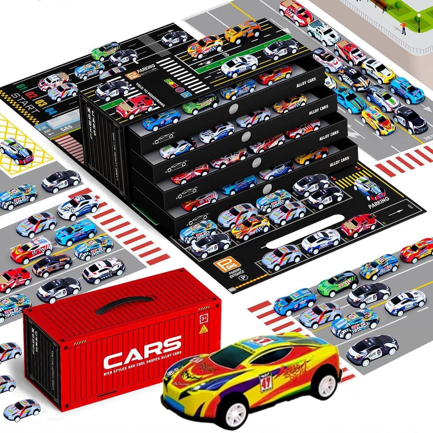 48 Pcs Die Cast Pull Back Cars